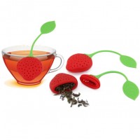 Creative strawberry silicone tea infuser tea separator