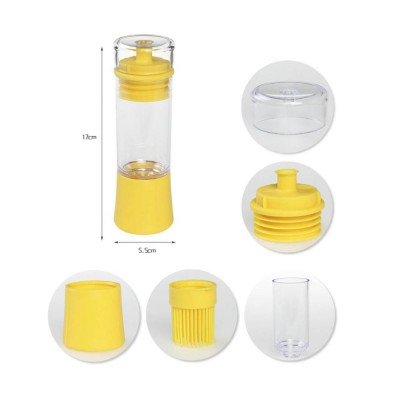 Highly Recommended Silicone Baking Oil Bottle Brush Set Small Kitchen Cooking BBQ Brusher Tool