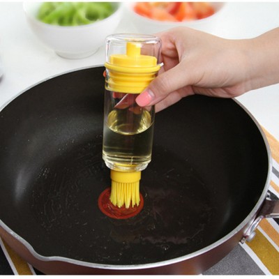 Kitchen Silicone Honey Oil Brush Bottle Cooking Baking Pancake Basting BBQ Tool