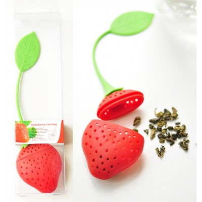 Recommended Food Grade Silicone Strawberry Shaped Tea Infuser