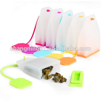 2017 Creative Silicone Tea bag Shape Silicone Tea Infuser Tea Strainer